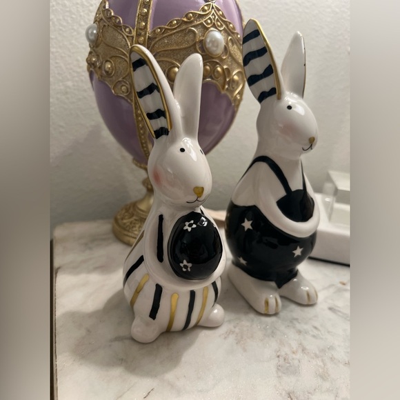 Modern Bunny Easter Bunny Set of 2 - Picture 5 of 9